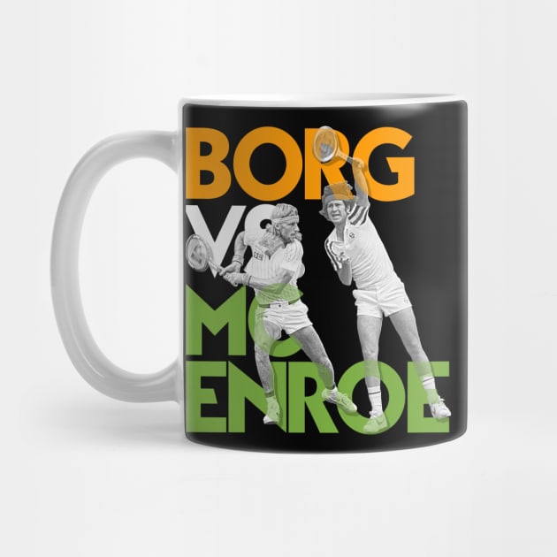 Borg Vs. McEnroe // Retro Tennis Icons by darklordpug